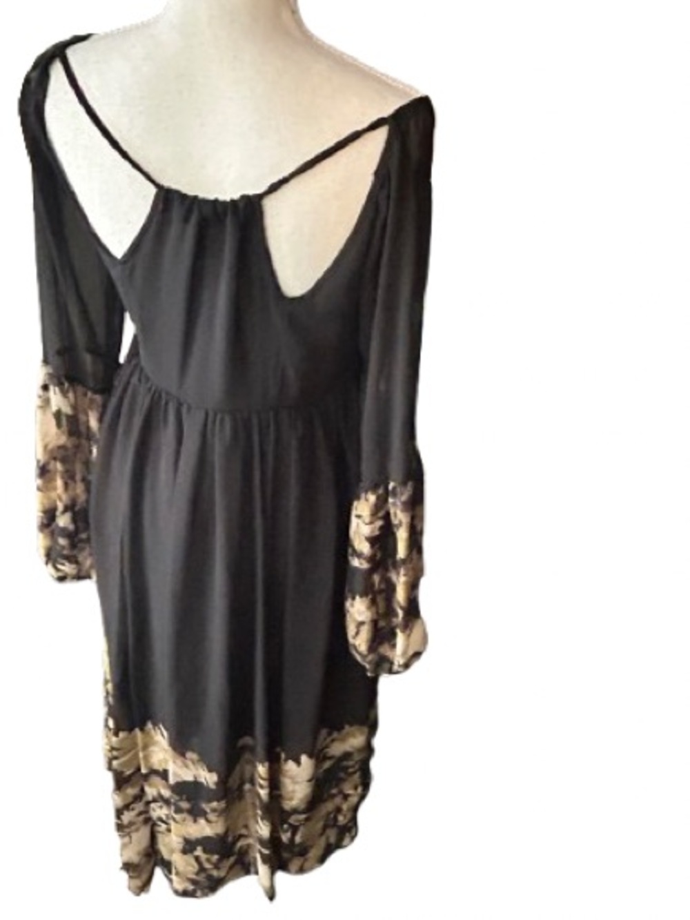 Sheer Goddess VICKY & LUCAS Small Boho Handkerchief Hemline Midi Designer Y2K